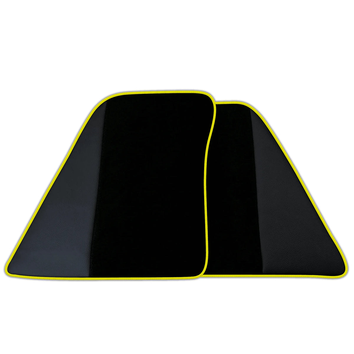 Black Floor Mats for Ferrari 296 GTS (2022-2027) with Leather | Various Trim Colors