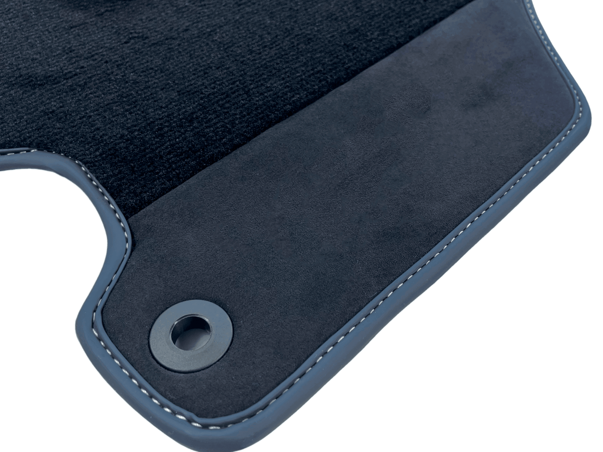 Black Floor Mats For Ferrari 360 Modena 1999-2005 With Alcantara Leather - AutoWin