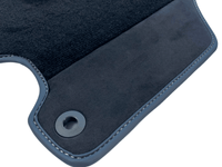 Black Floor Mats For Ferrari 360 Modena 1999-2005 With Alcantara Leather - AutoWin