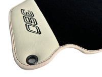 Tapis de sol noirs pour Ferrari 360 Modena 1999-2005 avec cuir beige - AutoWin