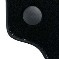 Black Floor Mats for Ferrari 458 GT2 (2012-2015) with Beige Nappa Leather