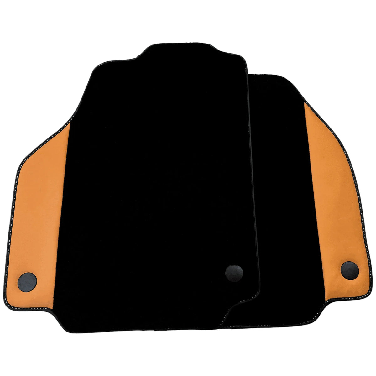 Black Floor Mats for Ferrari 458 Italia (2009-2015) with Beige Nappa Leather