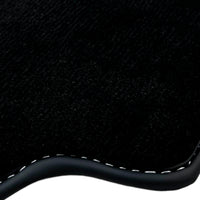 Black Floor Mats for Ferrari 458 Speciale (2012-2015) with Beige Nappa Leather