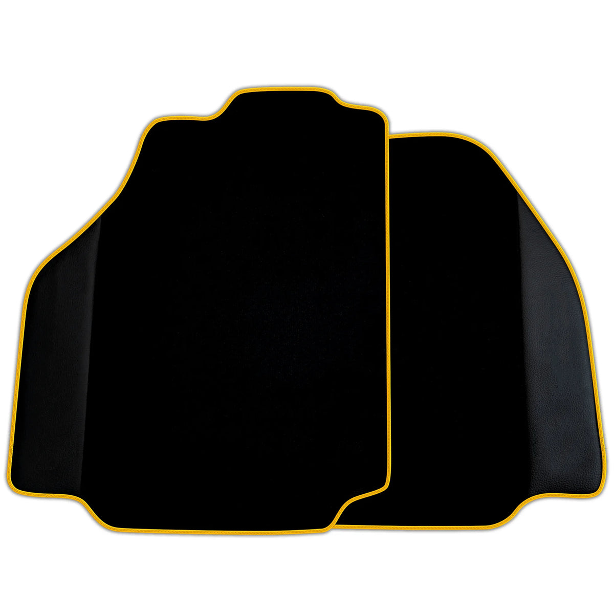 Black Floor Mats for Ferrari 488 Pista Spider (2019-2021) with Leather | Various Trim Colors