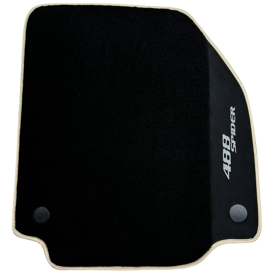 Tapis de sol noirs pour Ferrari 488 Spider 2015-2022 - AutoWin