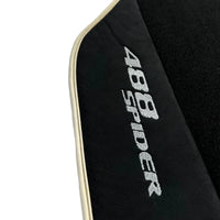 Tapis de sol noirs pour Ferrari 488 Spider 2015-2022 - AutoWin