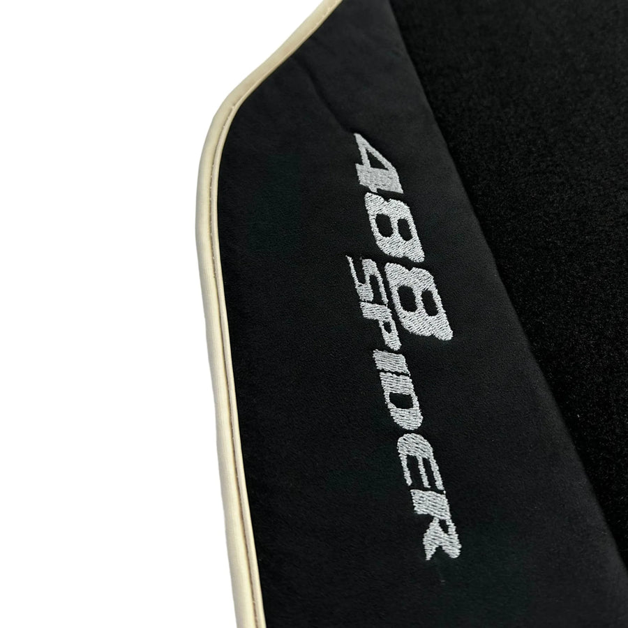 Tapis de sol noirs pour Ferrari 488 Spider 2015-2022 - AutoWin