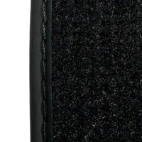 Black Floor Mats for Ferrari 550 Maranello (1996-2002) with Leather | Italian Edition - AutoWin