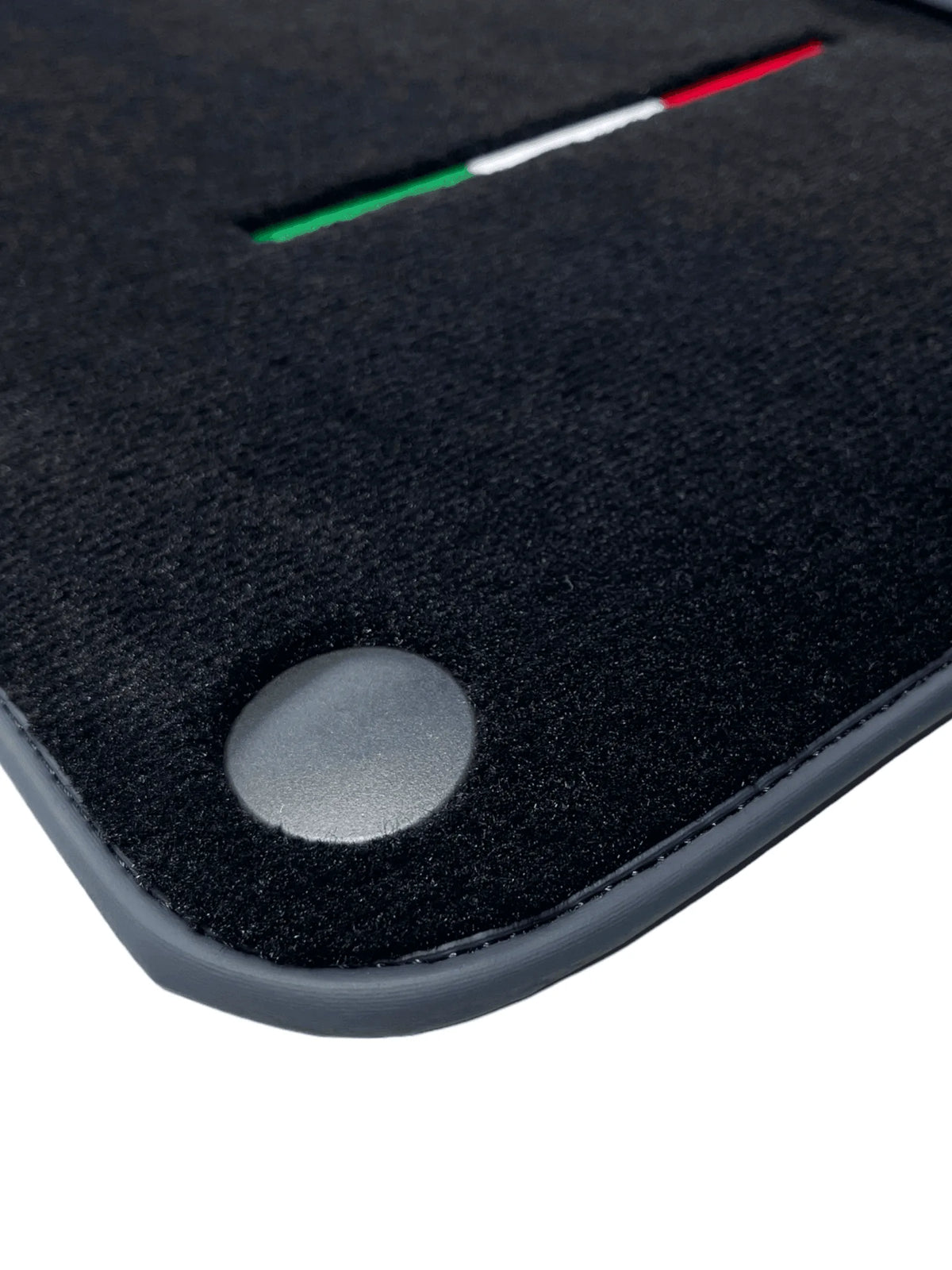 Black Floor Mats For Ferrari 599 Coupe 2006-2012 Italian Edition - AutoWin