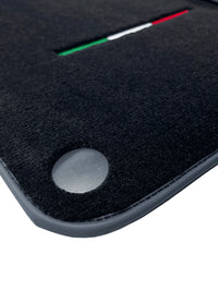Black Floor Mats For Ferrari 612 Scaglietti 2005-2011 Italian Edition - AutoWin