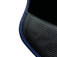 Schwarze Autofußmatten für Ferrari 812 GTS (2019-2023) mit Carbon-Leder - AutoWin