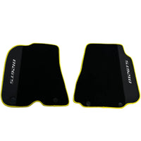 Black Floor Mats for Ferrari 812 GTS (2019-2023) with Leather - AutoWin