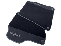 Black Floor Mats For Ferrari California 2008-2014 With Alcantara - AutoWin
