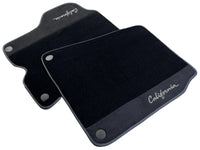 Black Floor Mats For Ferrari California 2008-2014 With Alcantara - AutoWin