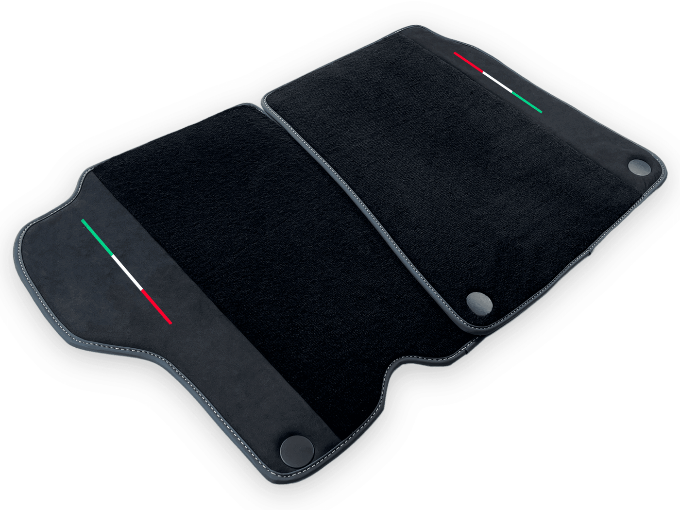 Black Floor Mats For Ferrari California 2008-2014 With Alcantara - AutoWin