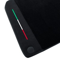 Black Floor Mats For Ferrari California T 2015–2018 with Black Alcantara - AutoWin