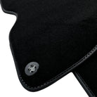 Black Floor Mats for Ferrari California T (2015–2018) Bordeaux Nappa Leather - AutoWin