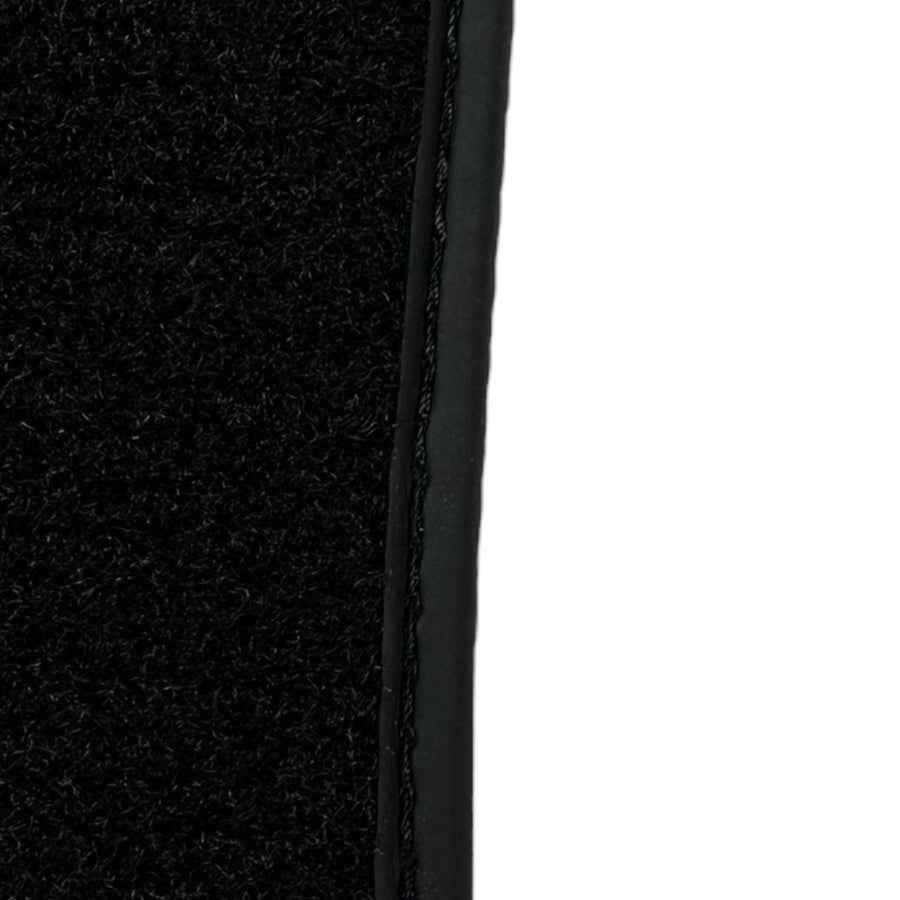 Black Floor Mats For Ferrari California T 2015–2018 with Brown Leather - AutoWin