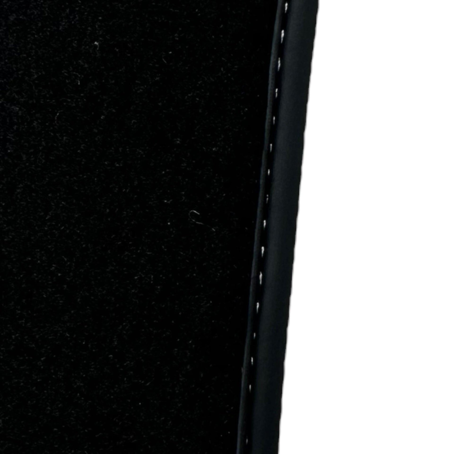 Black Floor Mats for Ferrari F12 Berlinetta (2012-2022) with Carbon Leather - AutoWin