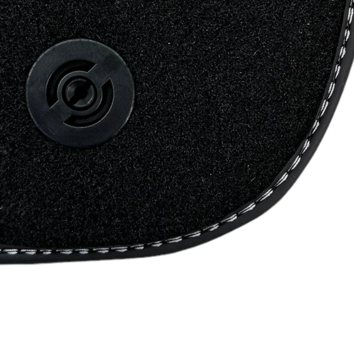 Black Floor Mats for Ferrari F12 TRS (2014) with Leather - AutoWin