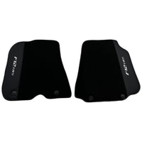 Black Floor Mats for Ferrari F12 TRS (2014) with Leather - AutoWin