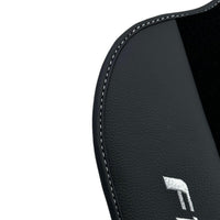 Black Floor Mats for Ferrari F12 TRS (2014) with Leather - AutoWin