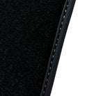 Black Floor Mats for Ferrari F12 TRS (2014) with Red Alcantara Leather - AutoWin