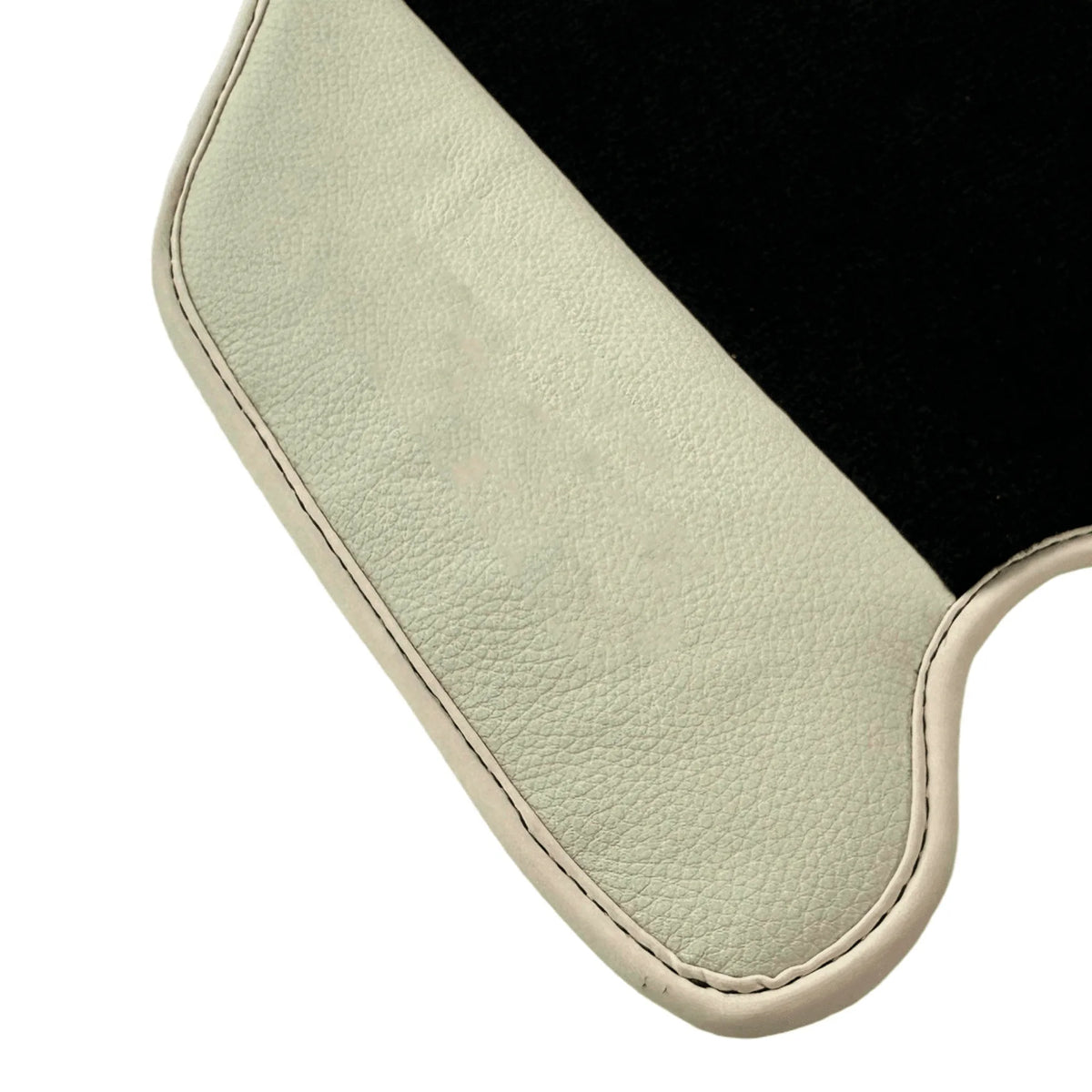 Black Floor Mats For Ferrari F430 2004-2009 With Beige Leather - AutoWin