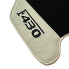 Black Floor Mats For Ferrari F430 2004-2009 With Beige Leather - AutoWin