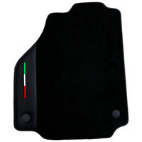 Black Floor Mats for Ferrari F8 Spider (2019-2023) with Leather