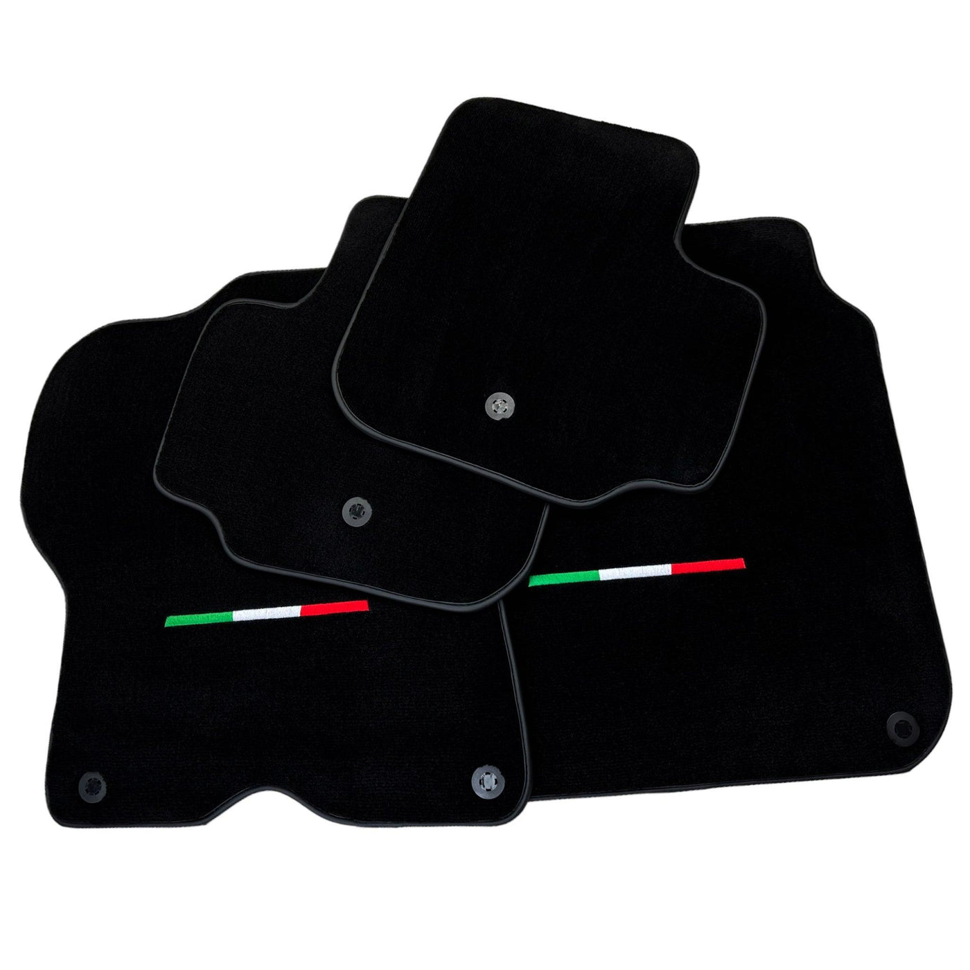 Black Floor Mats For Ferrari GTC4 Lusso (2016-2023) Italian Edition - AutoWin