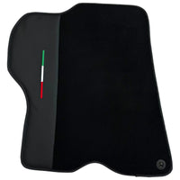 Tapis de sol noirs pour Ferrari GTC4 Lusso (2016-2023) avec cuir - AutoWin