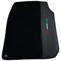 Tapis de sol noirs pour Ferrari GTC4 Lusso (2016-2023) avec cuir - AutoWin
