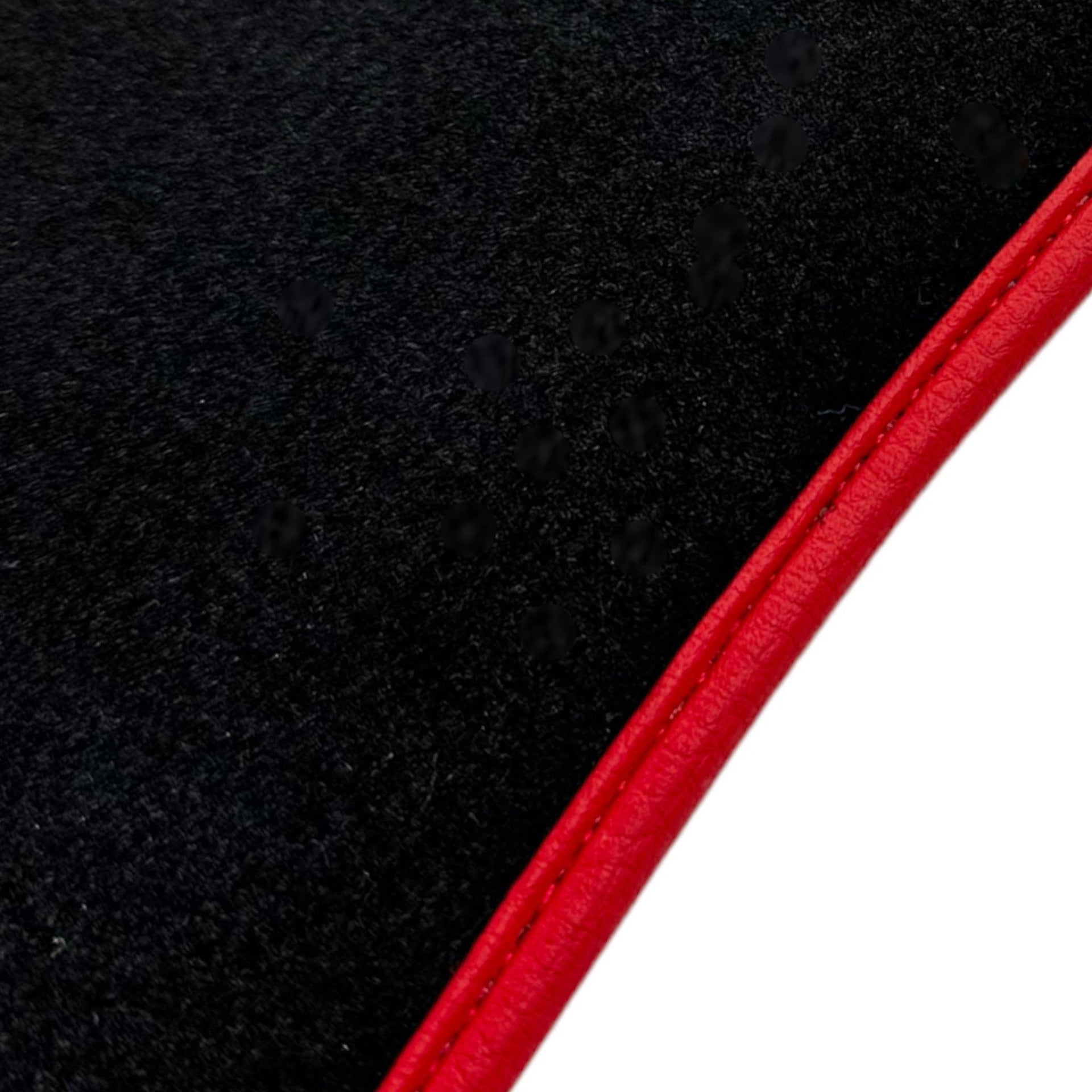 Black Floor Mats for Ferrari Portofino (2018-2023) Italian Edition with Red Trim - AutoWin