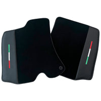 Black Floor Mats for Ferrari Portofino M (2018-2023) with Leather