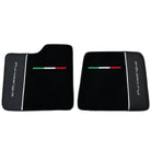 Black Floor Mats for Ferrari Purosangue with Leather - AutoWin