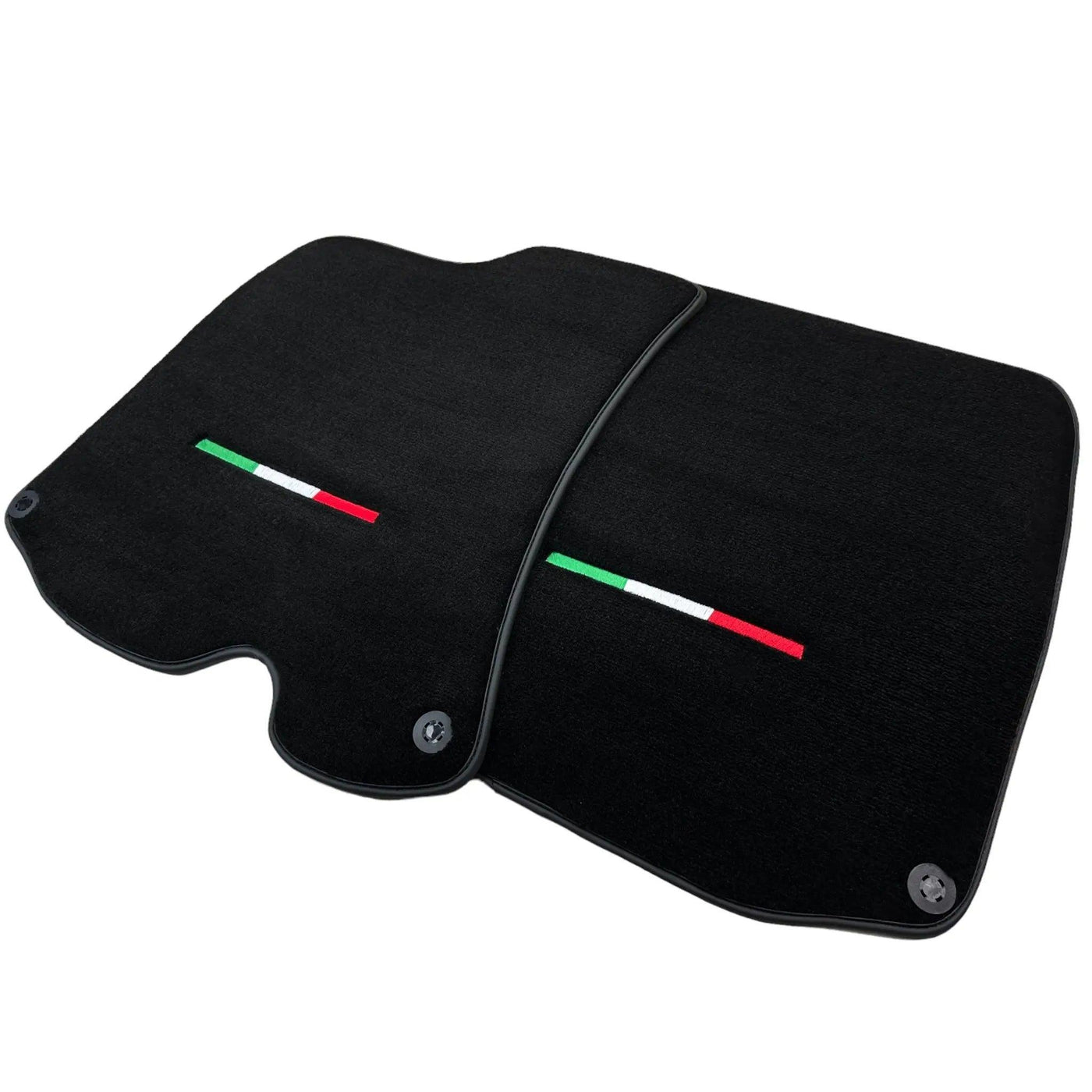 Black Floor Mats For Ferrari Roma (2021-2024) Italian Edition - AutoWin