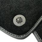 Black Floor Mats for Ferrari Roma (2021-2024) with Leather - AutoWin