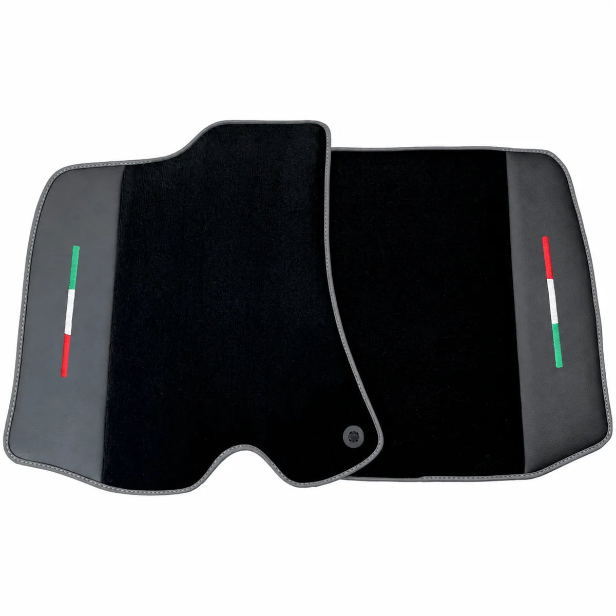 Black Floor Mats for Ferrari Roma (2021-2027) with Leather