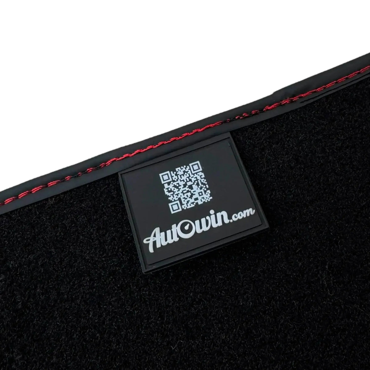 Black Floor Mats for Ferrari SF90 Stradale with Red Alcantara Borders | Italian Edition - AutoWin