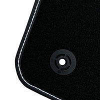 Black Floor Mats for Fiat 500 (2008-2013) | Black Trim - AutoWin