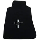 Black Floor Mats For Ford Mustang V (2004-2010) With Pony - AutoWin