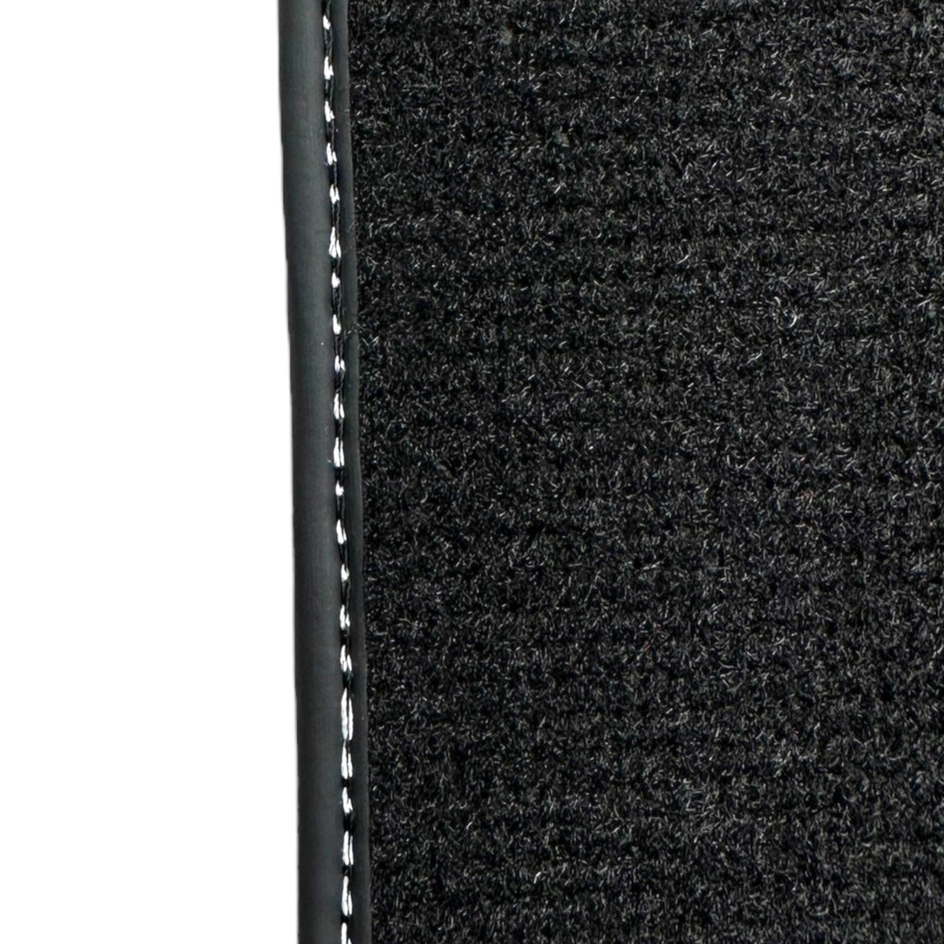 Black Floor Mats For Ford Mustang VI (2015-2023) With Pony - AutoWin