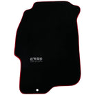 Black Floor Mats For Honda Civic VI (1995-2000) ER56 Design with Red Trim - AutoWin