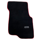 Black Floor Mats For Honda Civic VI (1995-2000) ER56 Design with Red Trim - AutoWin