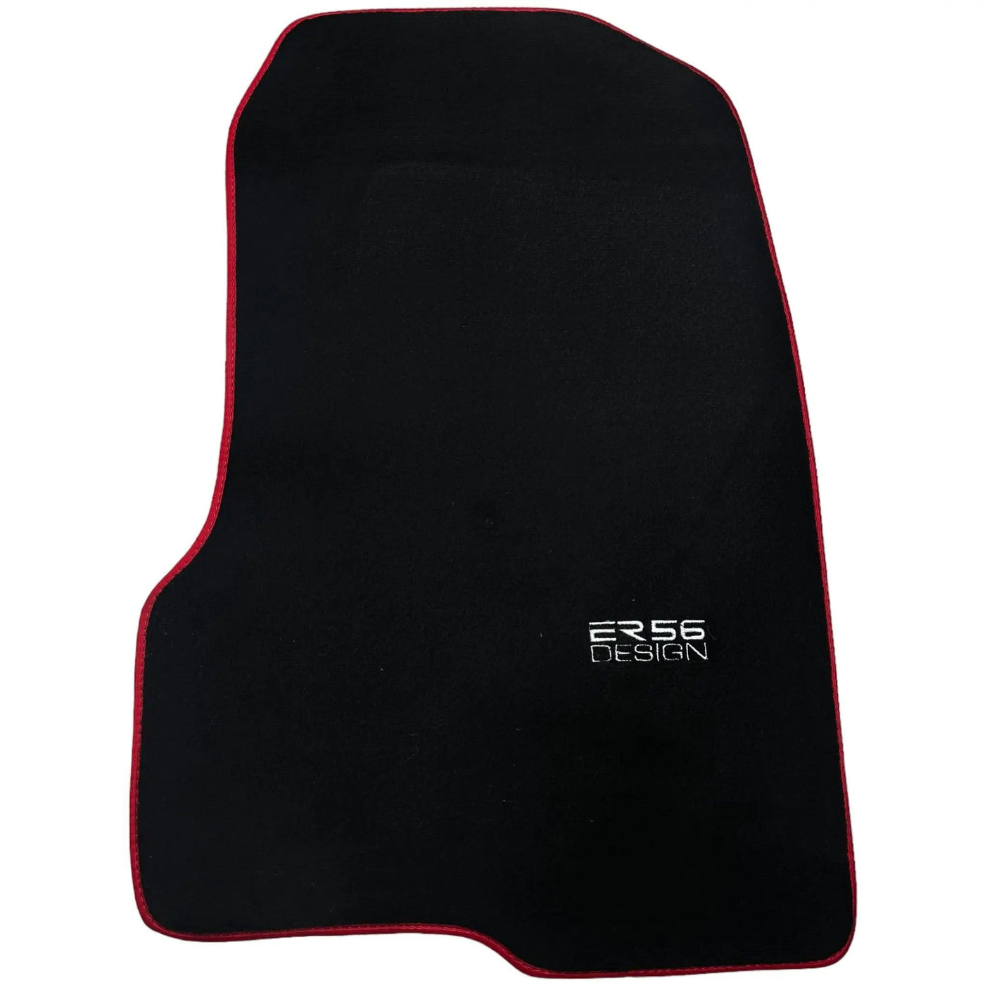 Black Floor Mats For Honda Civic VII (2001-2005) ER56 Design with Red Trim - AutoWin
