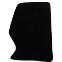 Black Floor Mats For Kia Sportage (1994-2002) with Beige Trim - AutoWin
