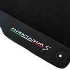 Black Floor Mats for Lamborghini Aventador S with Alcantara Leather - AutoWin