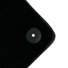 Black Floor Mats for Lamborghini Aventador S with Yellow Alcantara Leather - AutoWin