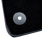 Black Floor Mats for Lamborghini Aventador with Orange (Arancia Leonis) Nappa Leather - AutoWin